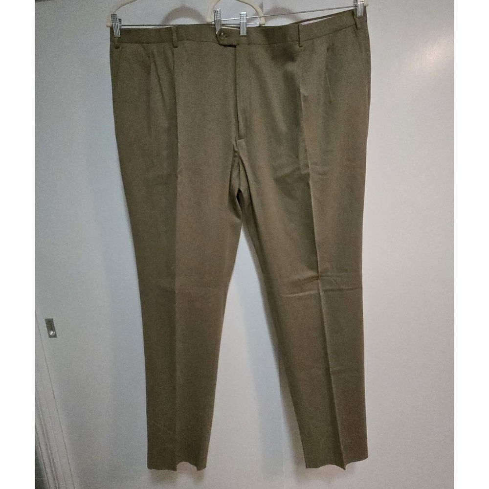 NEW JOS A. Bank 1905 Men's Size 54 Deep Beige 100% Unhemmed Trouser Pants 54x39‎